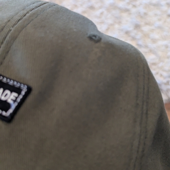 Handmade Baseball Cap With Attached Sunglasses Khaki Green OS - Picture 15 of 15